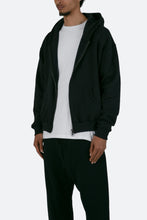 Load image into Gallery viewer, Basic Zip Up Hoodie - Black
