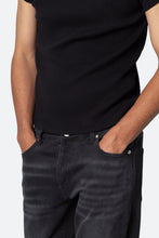 Load image into Gallery viewer, Fitted Rib Tee - Black
